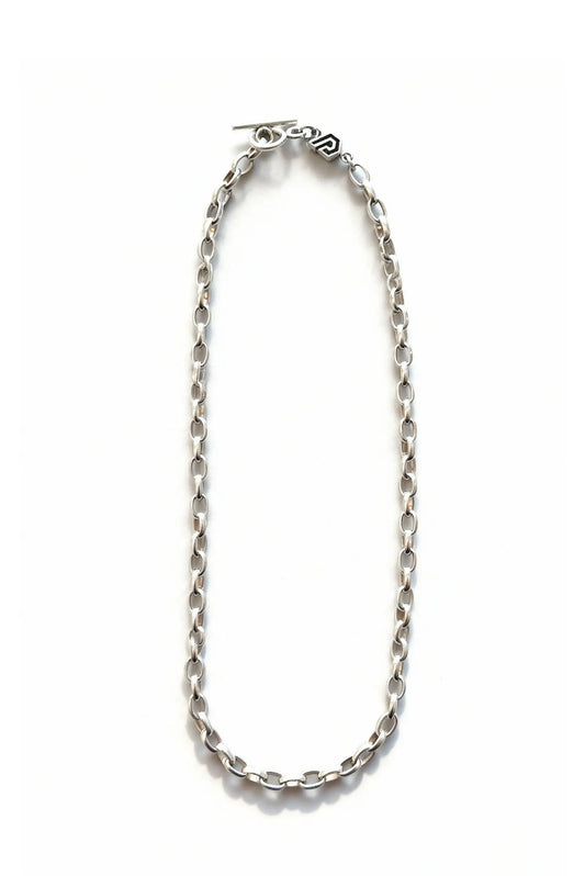 Collar unisex de eslabón grande en plata esterlina, modelo Orbit de Dopamyn