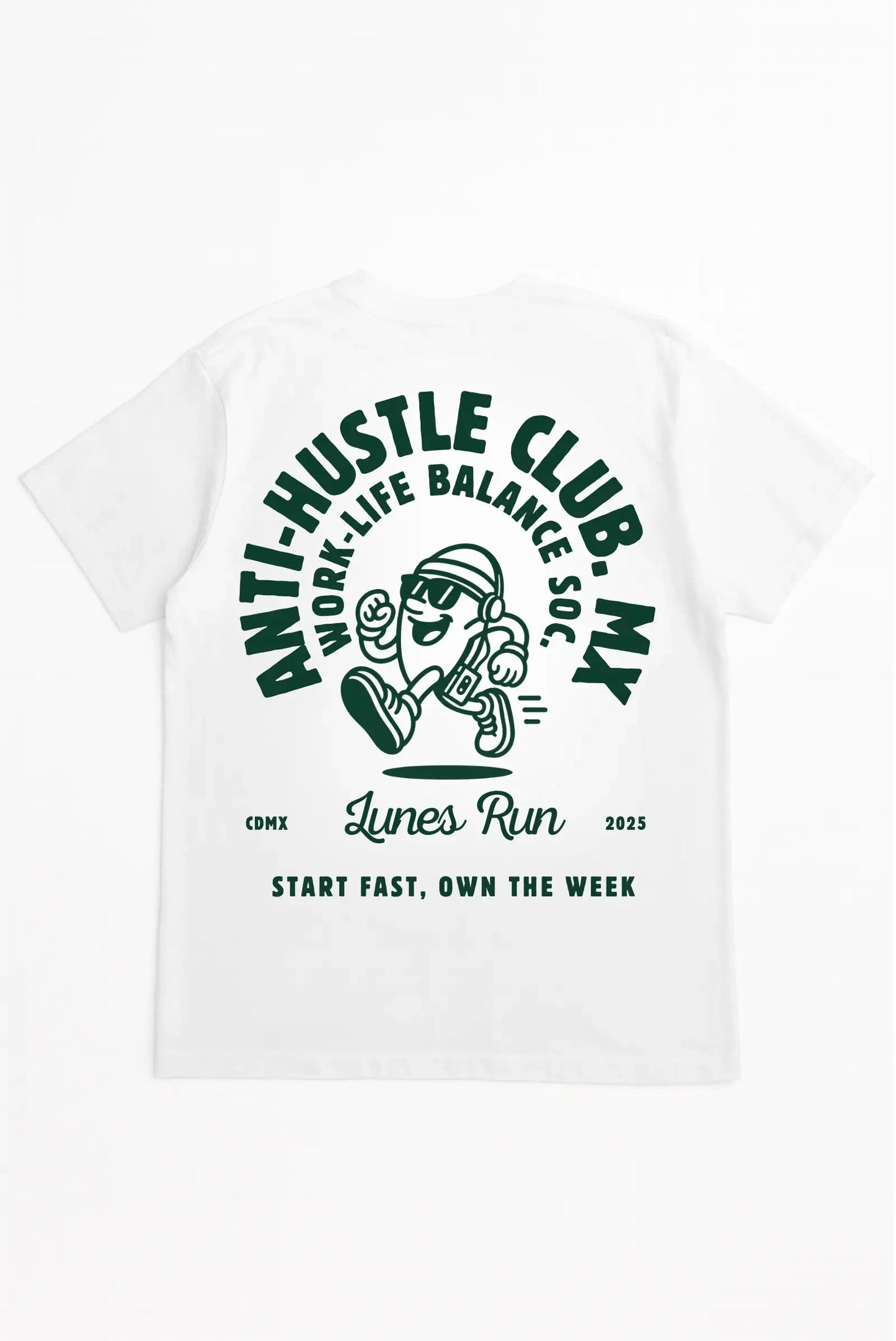 Anti-Hustle Oversized Tee Blanca DOPAMYN