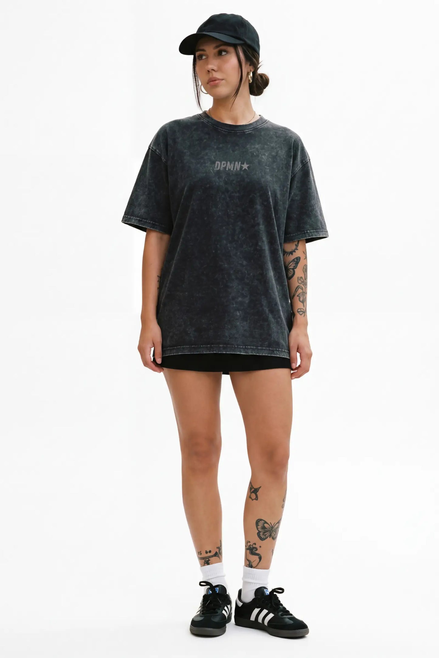DPMN Oversized Tee — Washed Black DOPAMYN