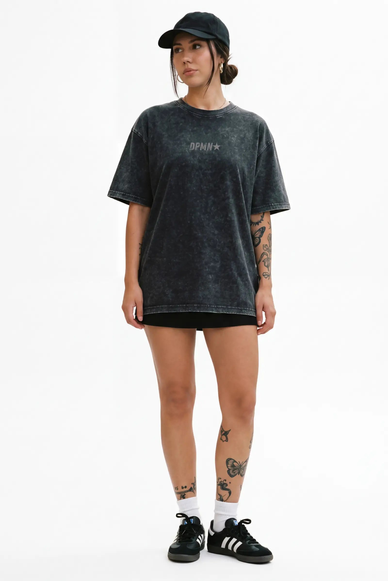 DPMN Oversized Tee — Washed Black DOPAMYN