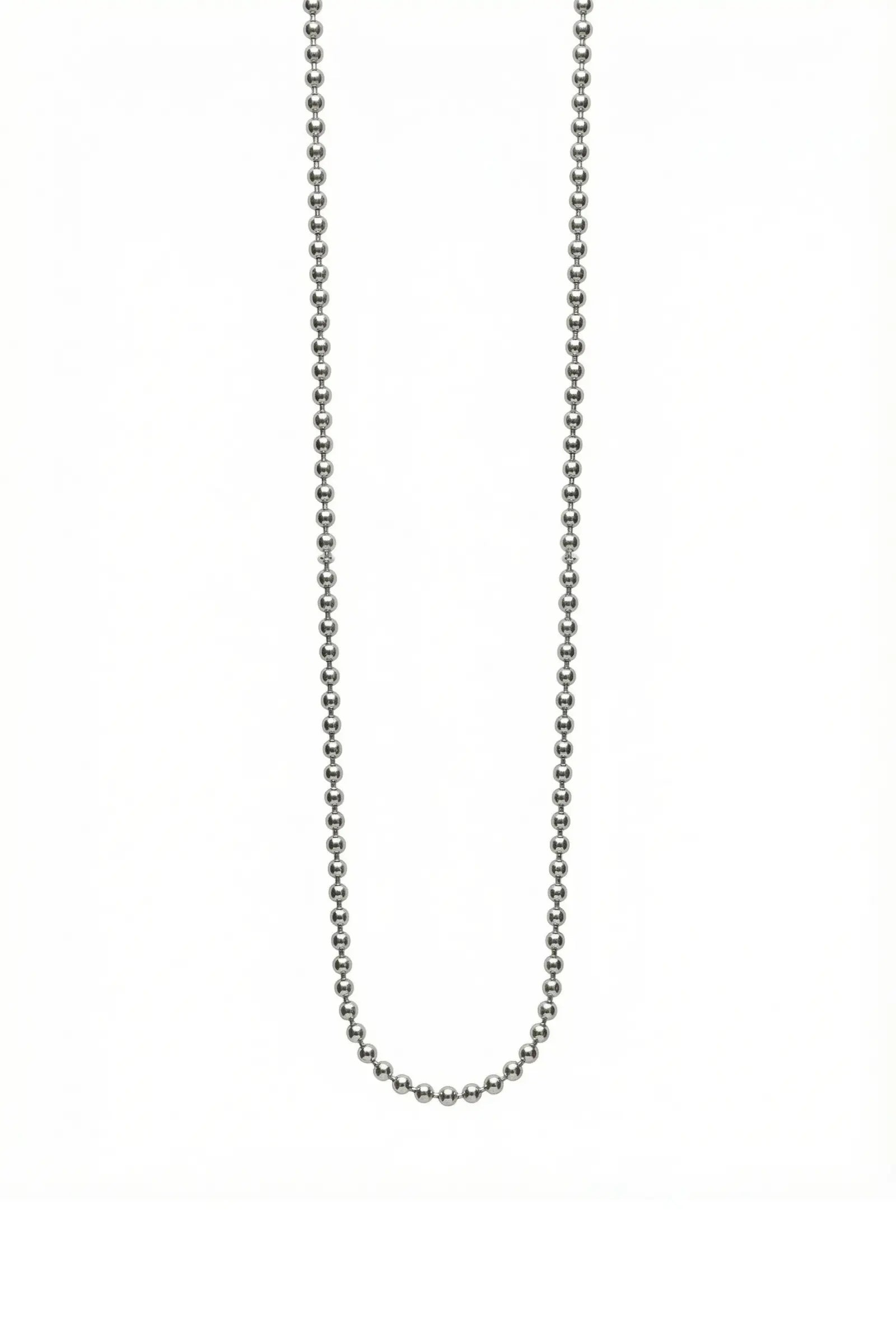 Cadena estilo militar unisex en plata esterlina, acabado pulido o pavonado DOPAMYN