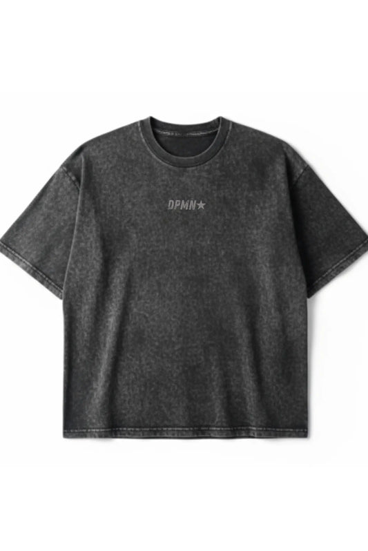 DPMN Oversized Tee — Acid Washed Black DOPAMYN