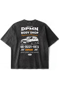 Archive Motors Semi Oversized Tee — Washed Black