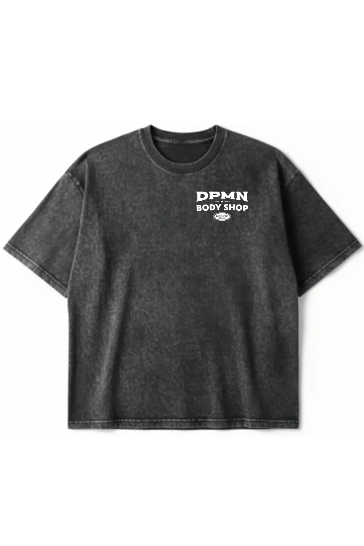 Archive Motors Semi Oversized Tee — Washed Black