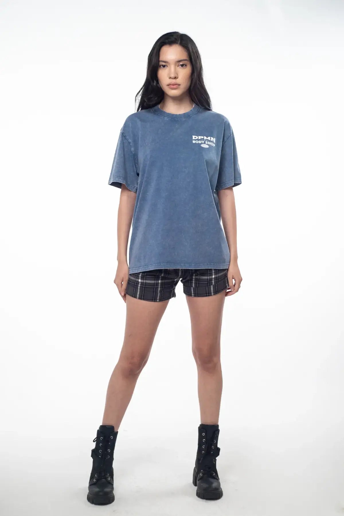 Archive Motors Semi Oversized Tee — Washed Blue