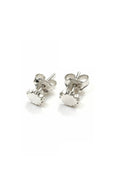 Aretes unisex Sun Sun en plata esterlina, diseño minimalista hecho a mano con empaque bordado artesanal DOPAMYN