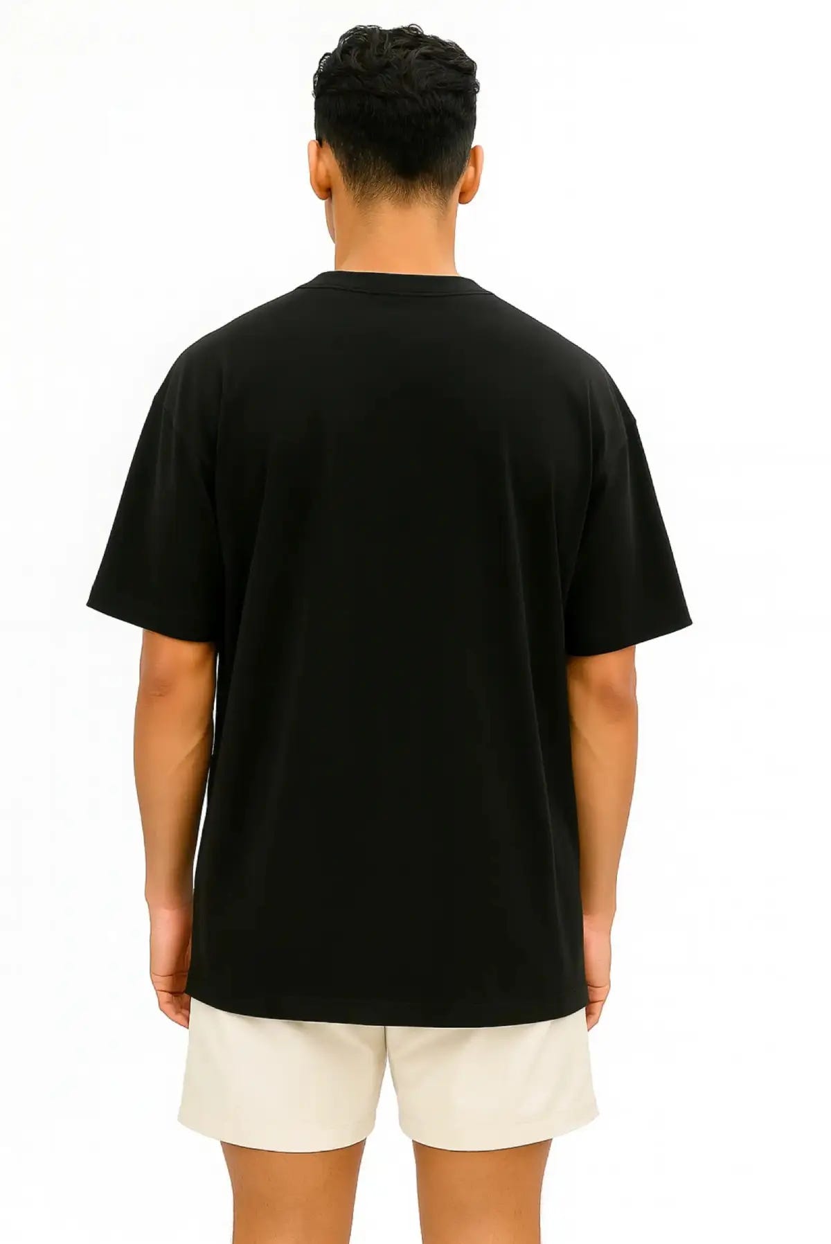 Playera negra oversized unisex Dopamyn con bordado frontal ART IS DOPAMYN