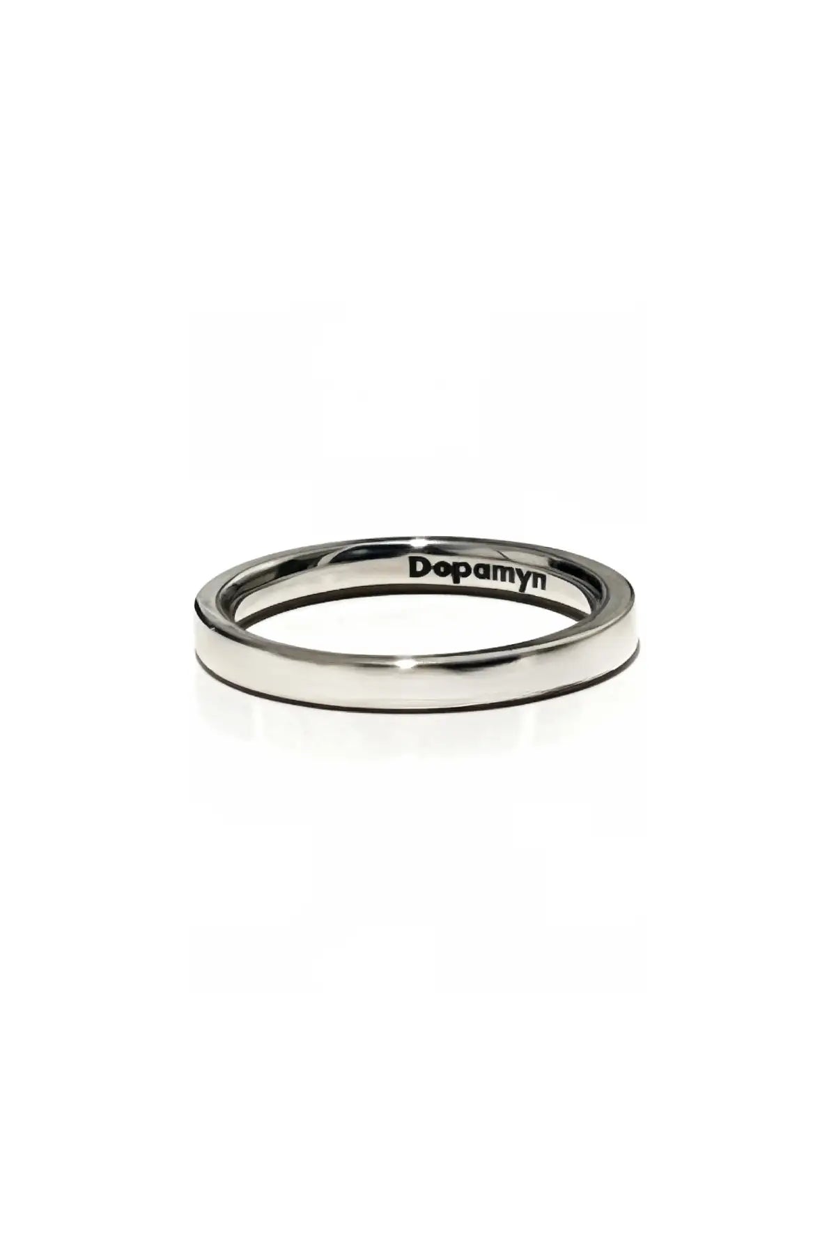 Anillo circulo de la vida unisex de plata DOPAMYN, diseño delgado y minimalista.