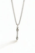 Collar de flecha en plata .950 estilo moderno, artesanal y unisex DOPAMYN