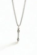 Collar de flecha en plata .950 estilo moderno, artesanal y unisex DOPAMYN