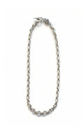 Collar unisex de eslabón grande en plata esterlina, modelo Orbit de Dopamyn