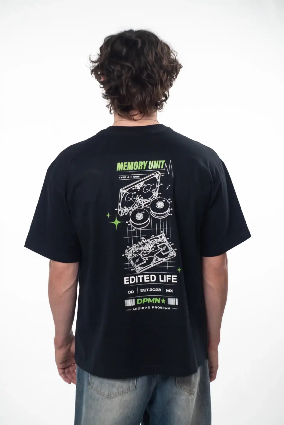 Edited Life Oversized Tee — All Black