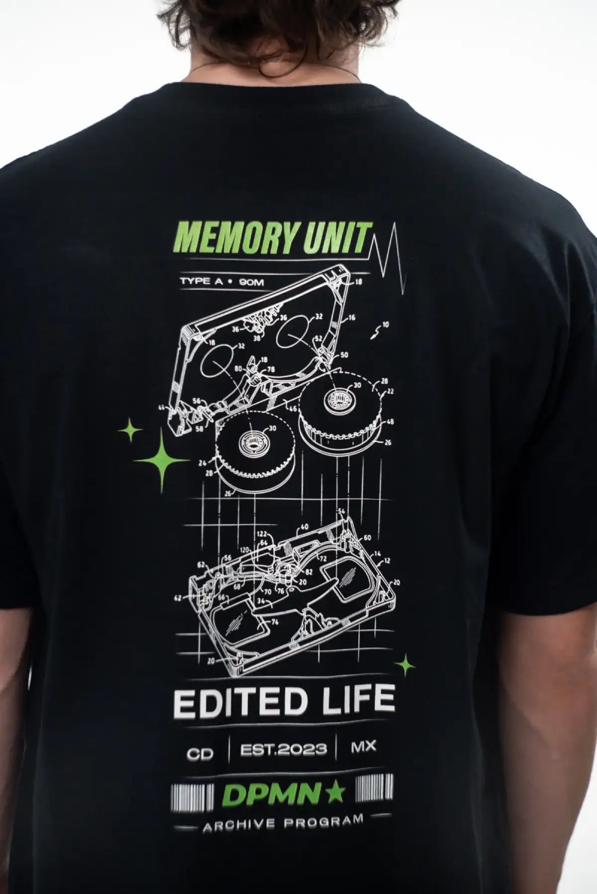 Edited Life Oversized Tee — All Black