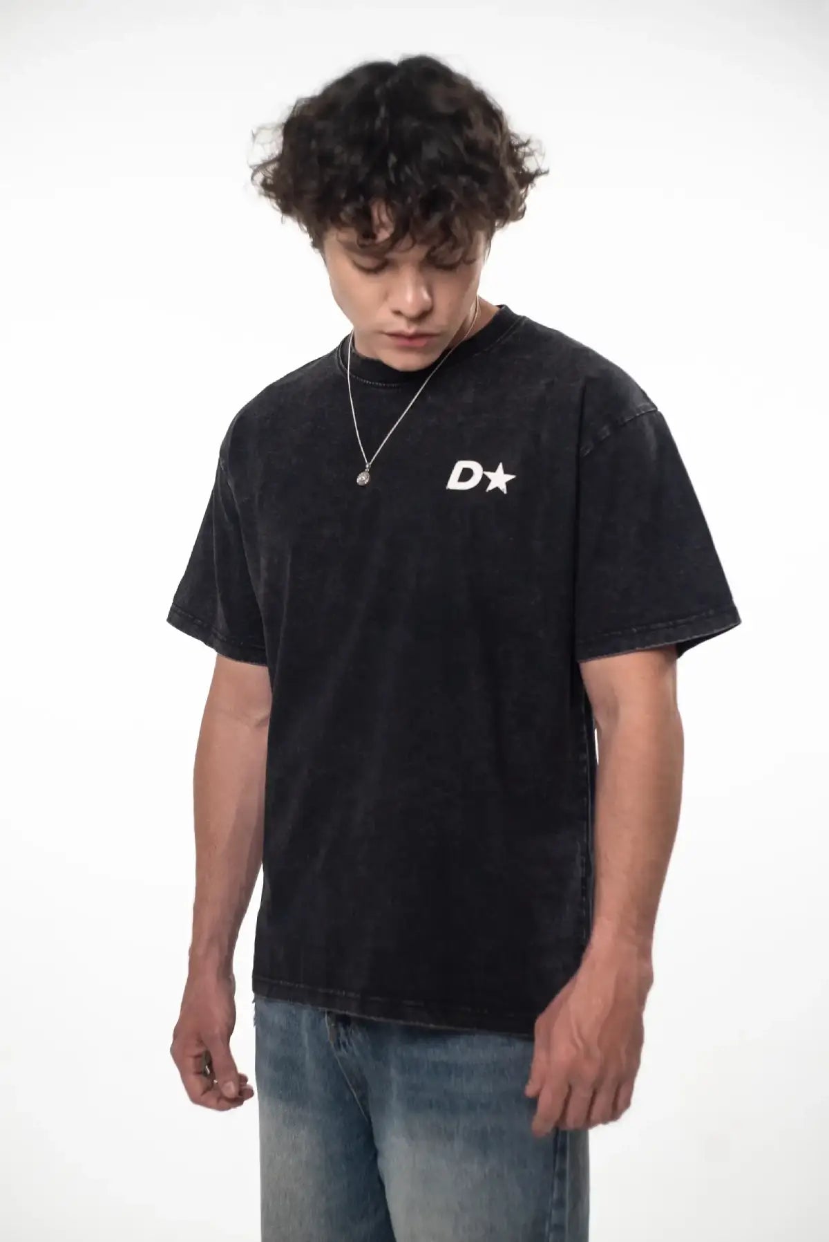 ICON DPMN Semi Oversized Tee — Washed Black