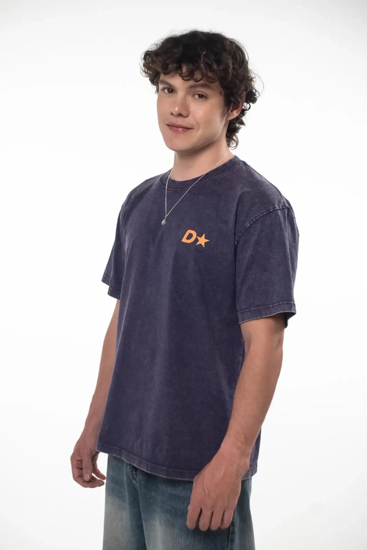 ICON DPMN Semi Oversized Tee — Washed Purple