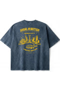 Local Is Better Semi Oversized Tee — Washed Blue