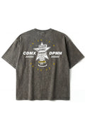 Motel Semi Oversized Tee — Washed Grey