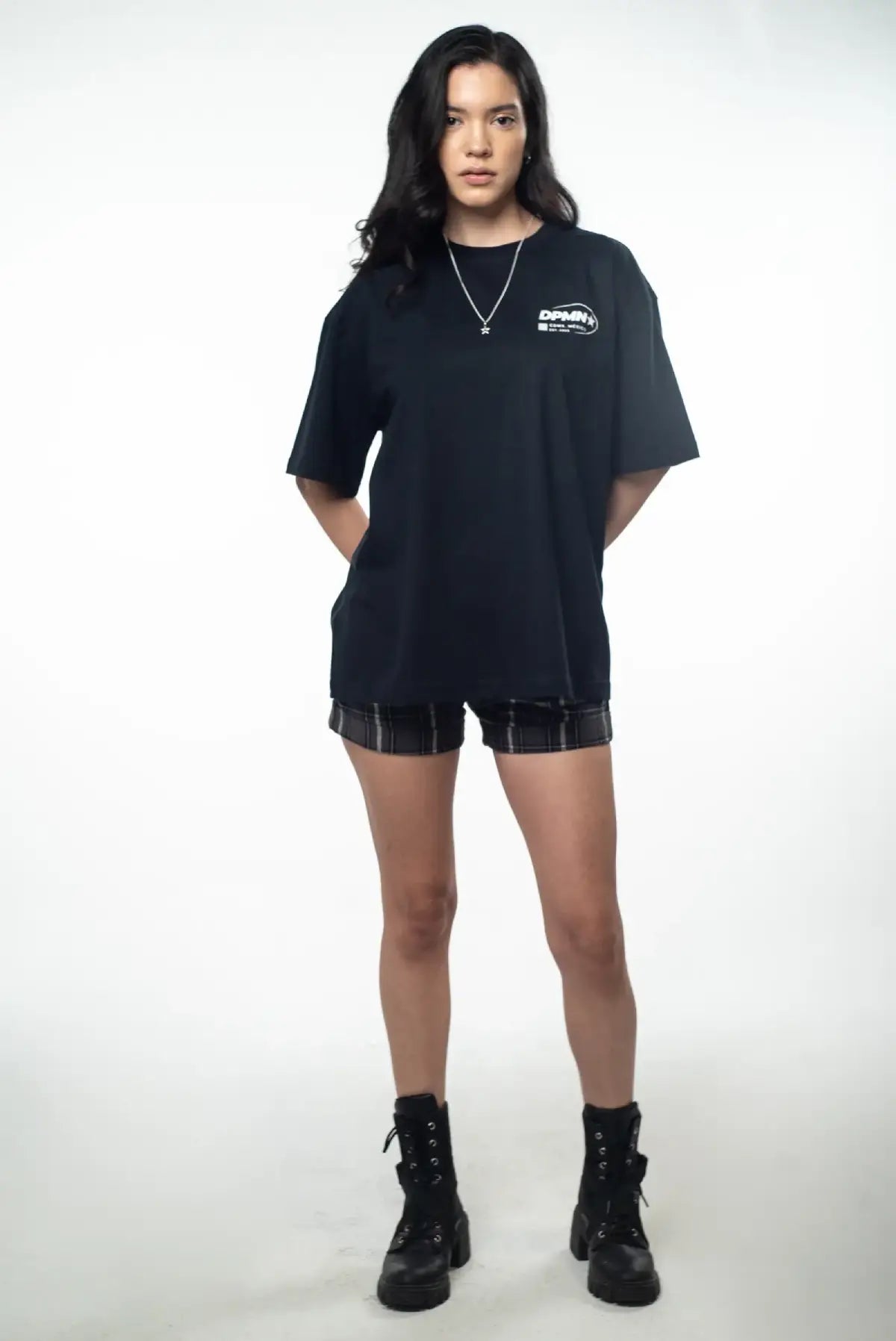 Signature DPMN Oversized Tee — All Black