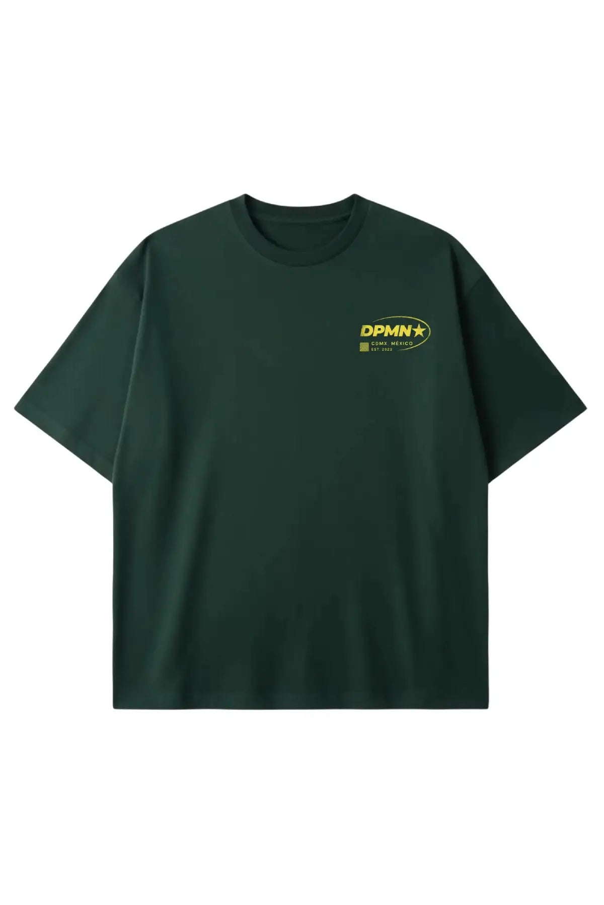 Signature DPMN Oversized Tee — Dark Green